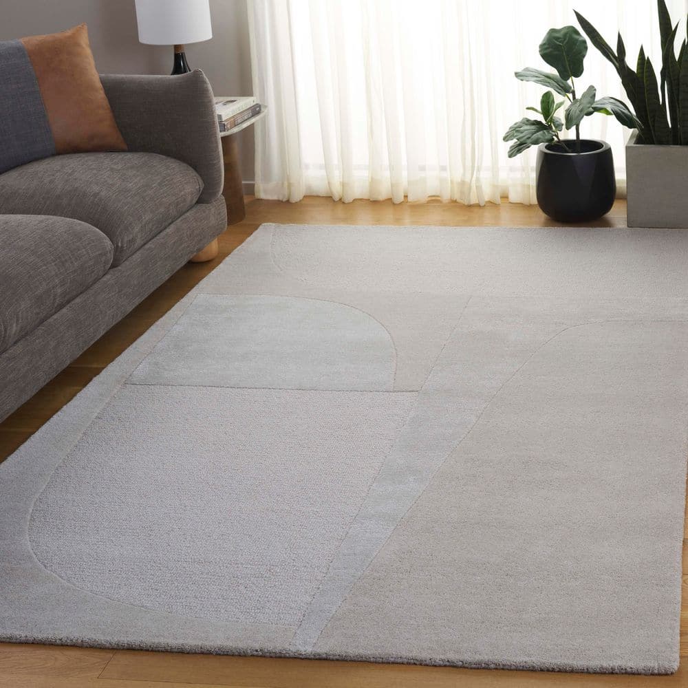 Fifth Avenue 6 ft. x 9 ft. Gray ontemporary Luxe Geometric Area Rug price history on PriceWatchPro
