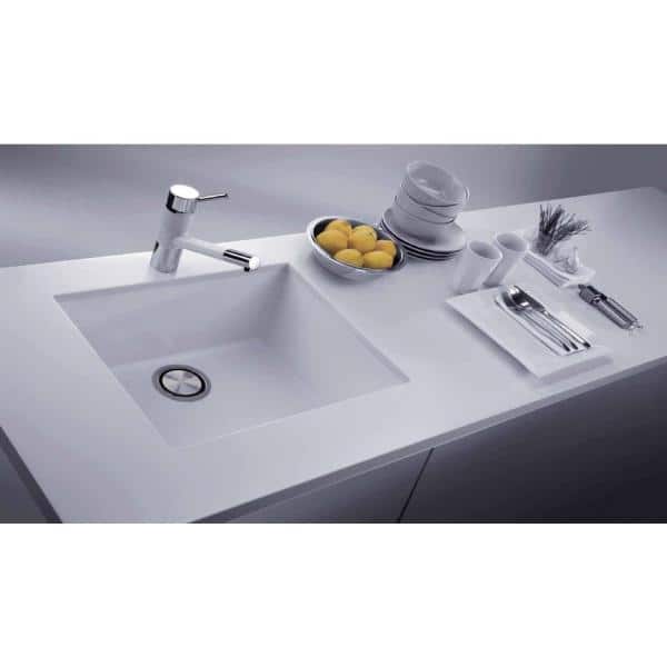 30" Metallic Gray Granite Undermount Single Basin Kitchen Sink