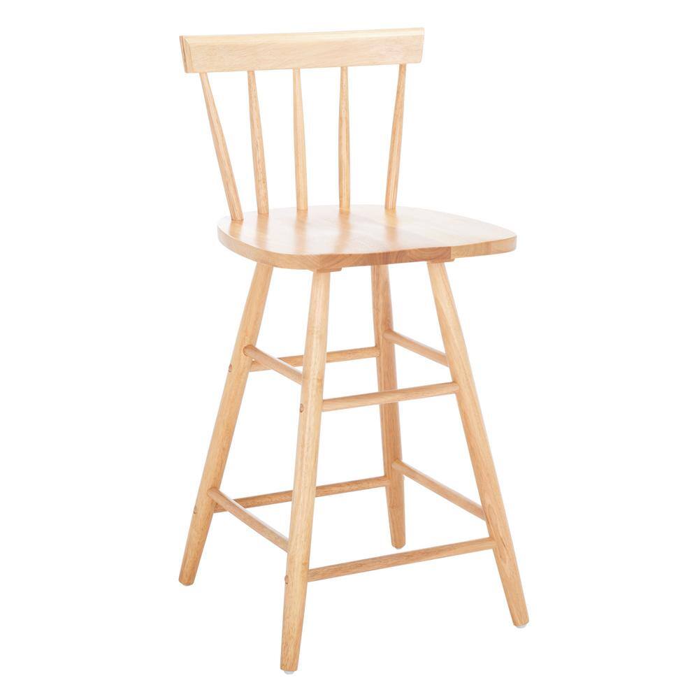 Tally 36'' Natural Finish Modern Farmhouse Wood Counter Stool
