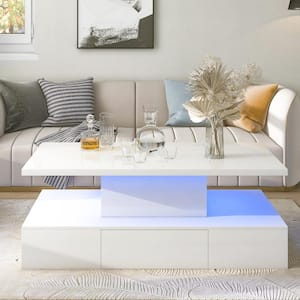 39.3 in. White Specialty Other Coffee Table for Home or Office Use