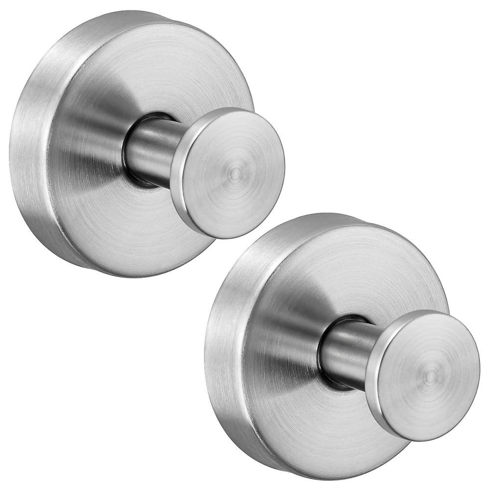 Heavy Duty Suction Cup Bath Hook in Brushed Nickel Finish for Towels Robes Loofah Wreaths No Drill 2 Pack price history on PriceWatchPro