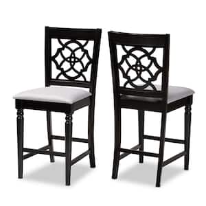 Arden 43 in. Gray and Espresso Counter Stool (Set of 2)