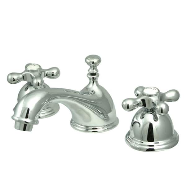 Kingston Brass Restoration 8 in. Widespread 2-Handle Bathroom Faucet in Chrome