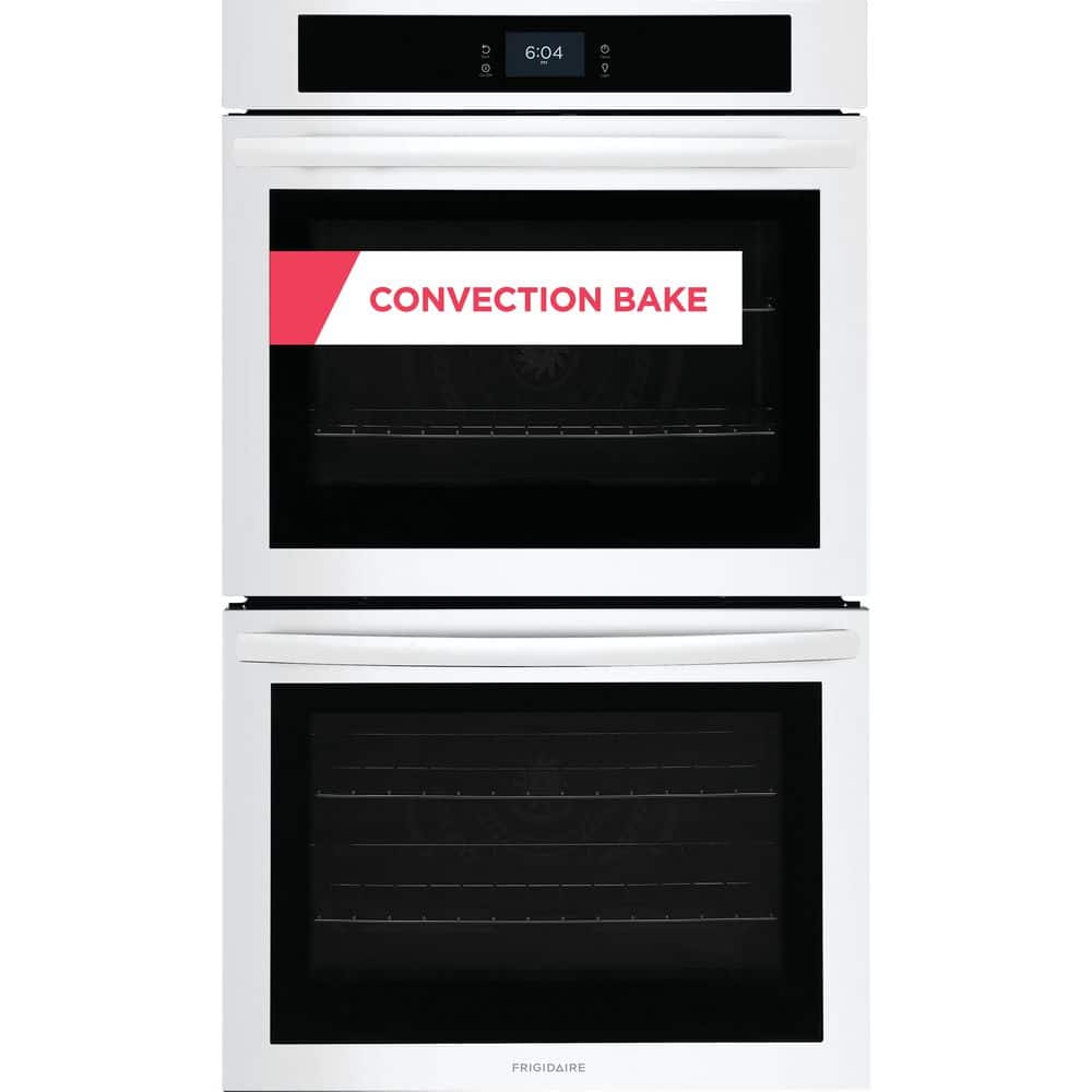 30 in. Double Electric Built-In Wall Oven with Convection in White