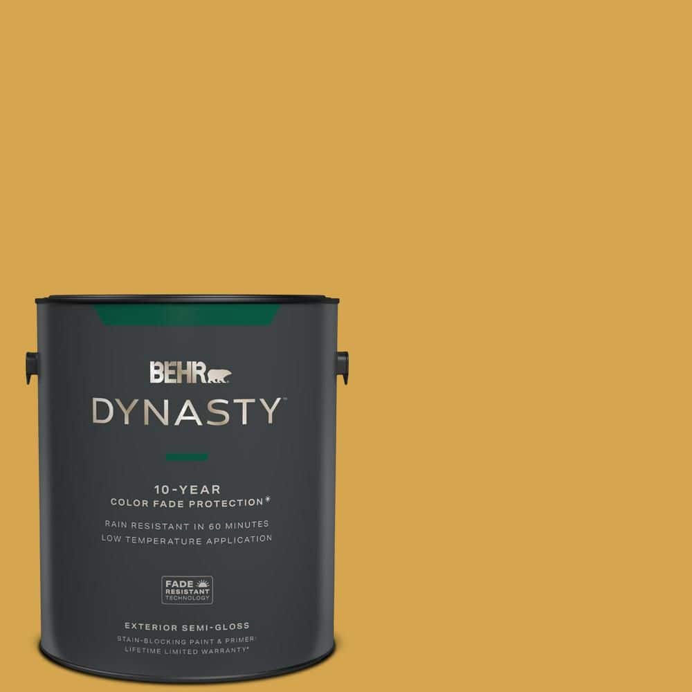 BEHR DYNASTY 1 gal. #M290-6 Plantain Chips Semi-Gloss Exterior Stain ...