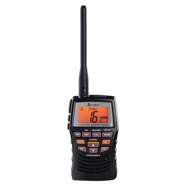 3-Watt Floating VHF Handheld Marine Radio MR HH150 FLT - The Home Depot
