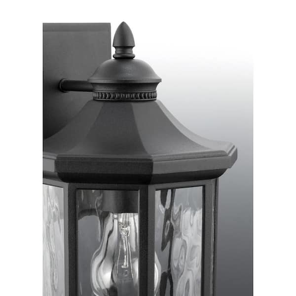 Progress Lighting Globe Lanterns Collection 1-Light Matte Black Clear Glass  Farmhouse Outdoor Post Lantern Light P540007-031 - The Home Depot