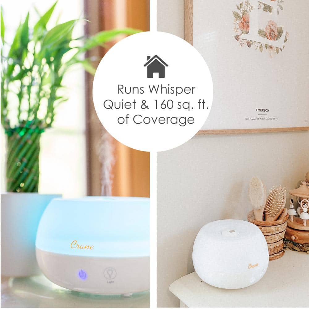 White Ultrasonic Cool Mist Humidifier and Aroma Diffuser
