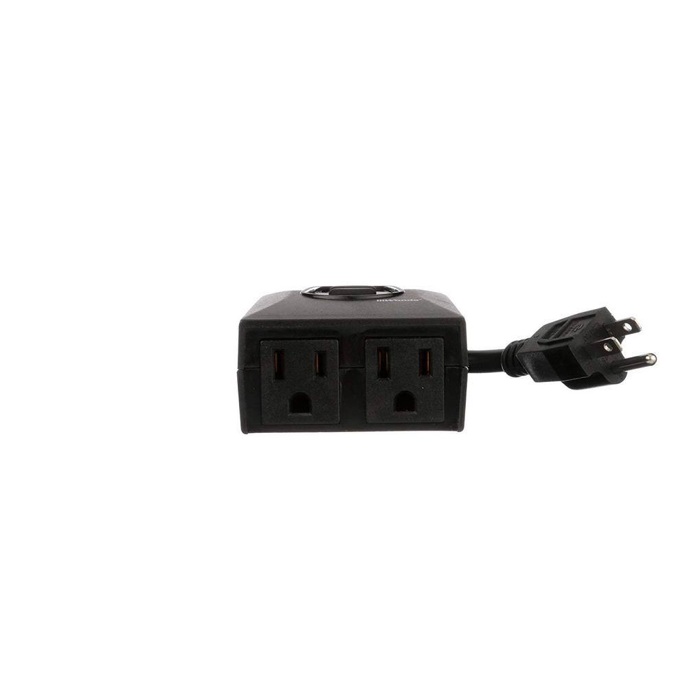 Woods Black Digital Outdoor Block Heater Timer with Programmable Settings