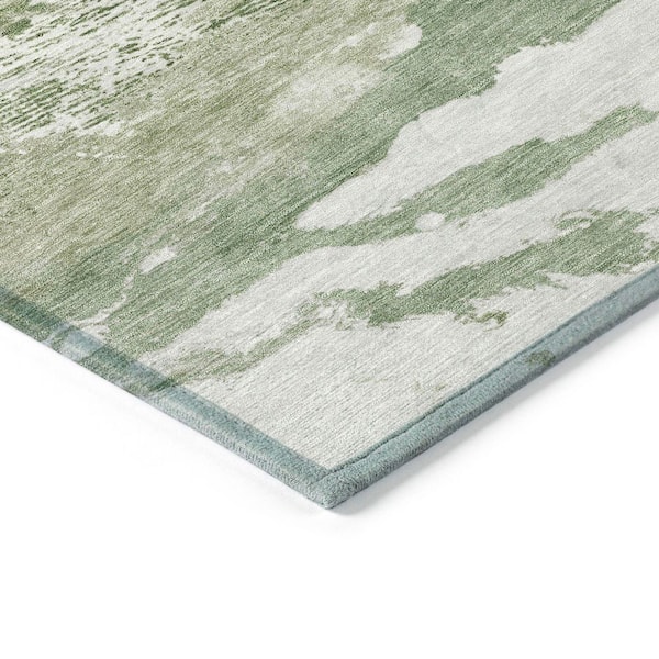 Chantille Machine Washable Indoor/Outdoor Abstract ACN2054 Green 9 ft. x 12 ft. Area Rug