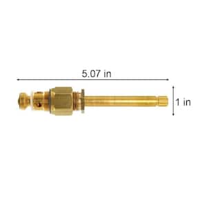Central Brass Quick Pression Quarter Turn Hot Stem for Central Brass  Faucets in Brass G-454-ER - The Home Depot