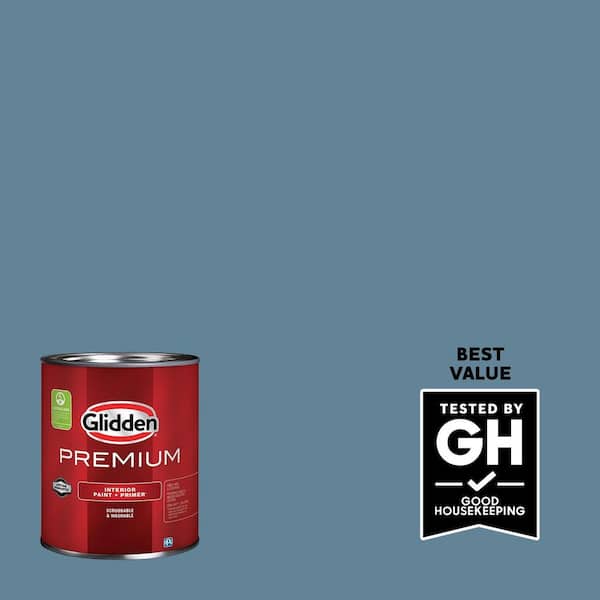 Glidden Premium 1 qt. PPG1152-5 Granite Falls Semi-Gloss Interior Latex Paint