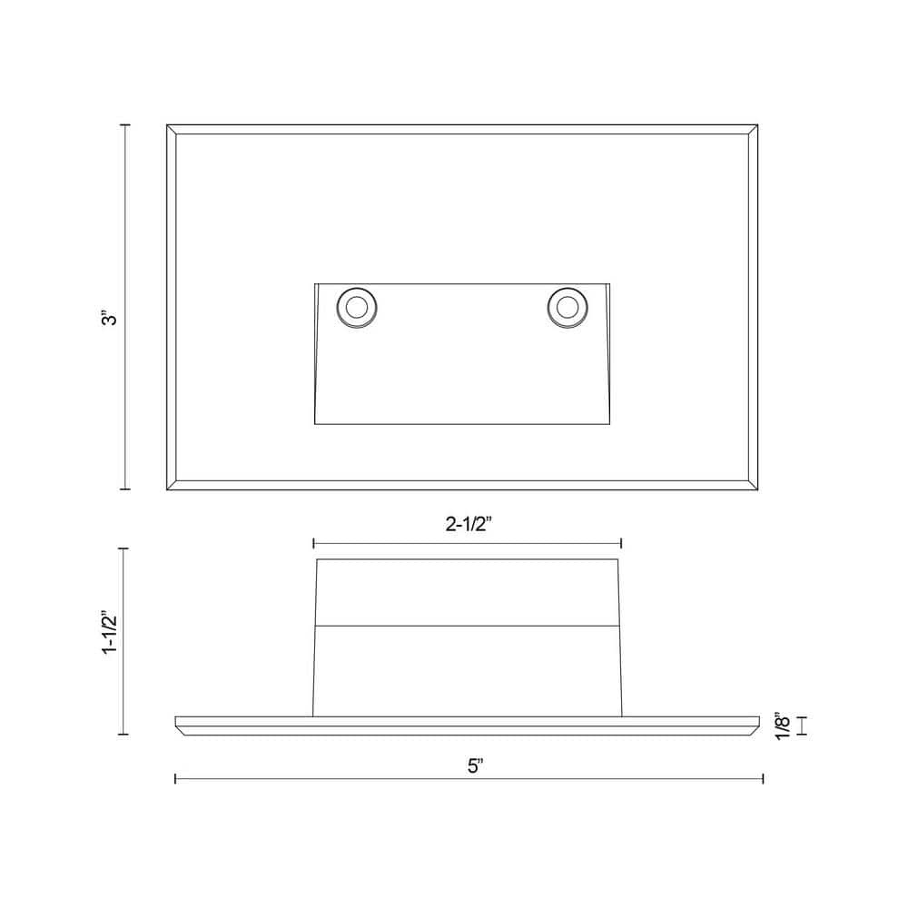Sonic Dimmable Brushed Nickel LED Recessed Step Light