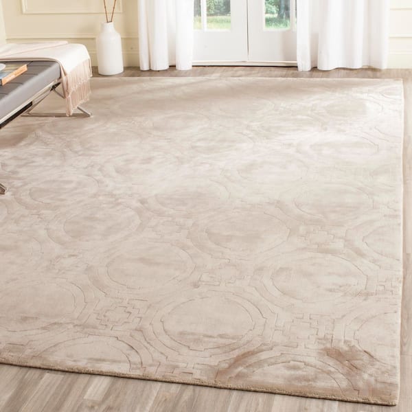 Mirage 8 ft. x 10 ft. Beige Geometric Area Rug