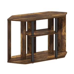 Classic 38.74 in. Amber Pine/Black TV Stand with Shelves Fits TV's up to 43 in.