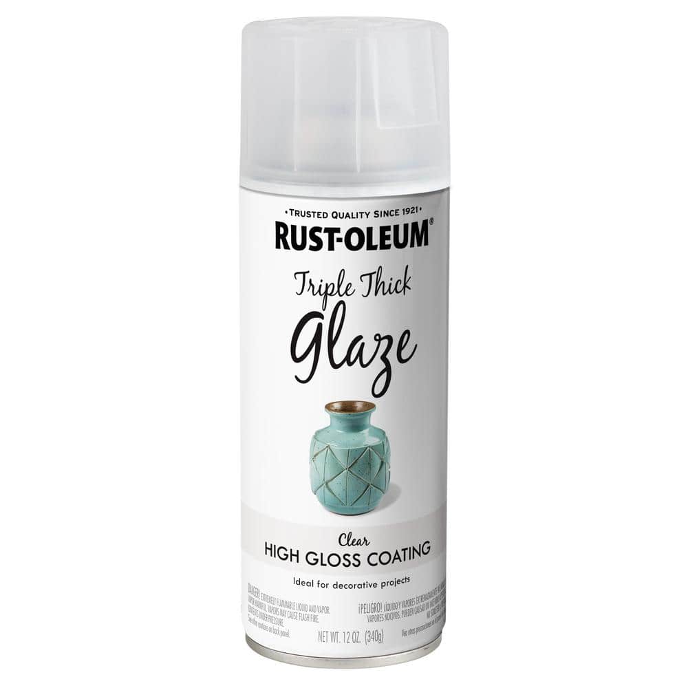 Rust-Oleum Specialty 12 oz. Gloss Clear Triple Thick Glaze Spray Paint  301416 - The Home Depot