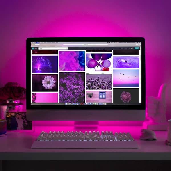 RibbonFlex Home 16 ft. RGB Plus W Smart LED Tape Light Kit