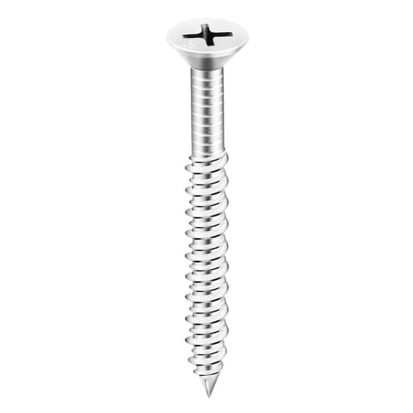 100 Pack 1/4 x 2-3/4" Hex Head Stainless Steel Concrete Screw Tapcon 