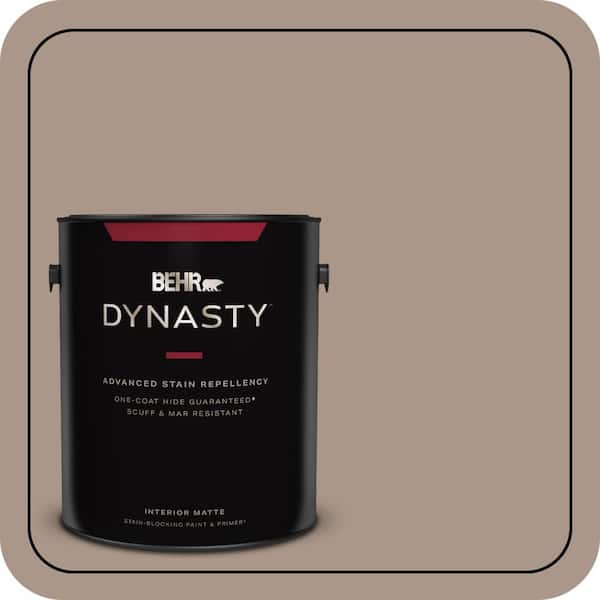 BEHR DYNASTY 1 gal. #N230-4 Chic Taupe One-Coat Hide Matte Interior Stain-Blocking Paint & Primer