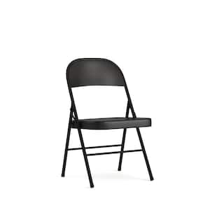 Black Metal Outdoor Safe Folding Chair