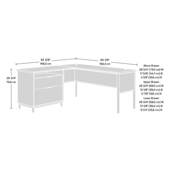 Sauder Bergen Circle Modesty Panel For 60 Desks 12 78 H x 53 18 W x 4 14 D  Kiln Acacia - Office Depot