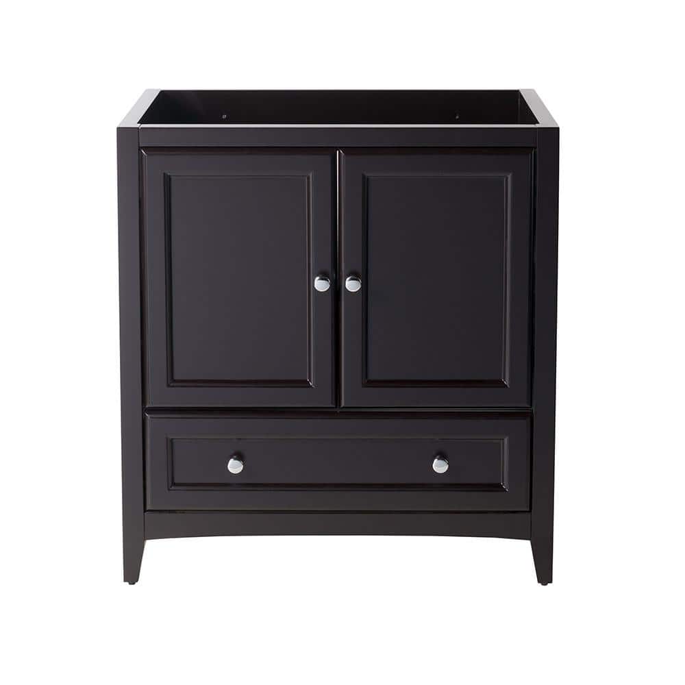 Espresso Engineered Wood 30" Freestanding Single Vanity Base