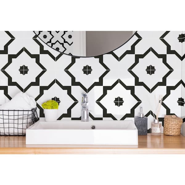 MSI Gia 8 in. x 8 in. Matte Porcelain Encaustic Floor and Wall