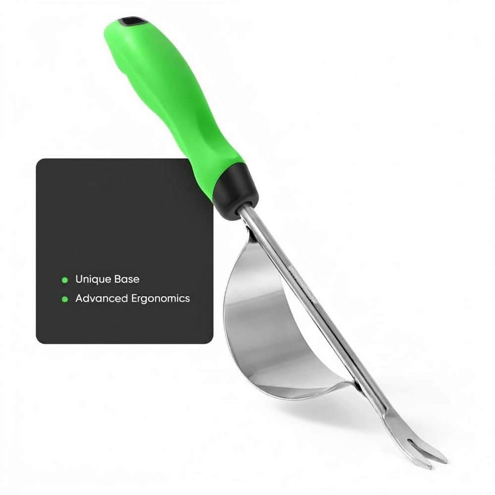 13.4 in. Weeder Ergonomic Handle Stainless Steel V-Shaped Fork Lever Design for Easy Root Removal 1 Piece price history on PriceWatchPro