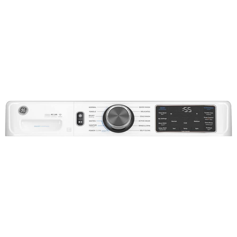 White 5.0 Cu. Ft. Smart Front Load Steam Washer