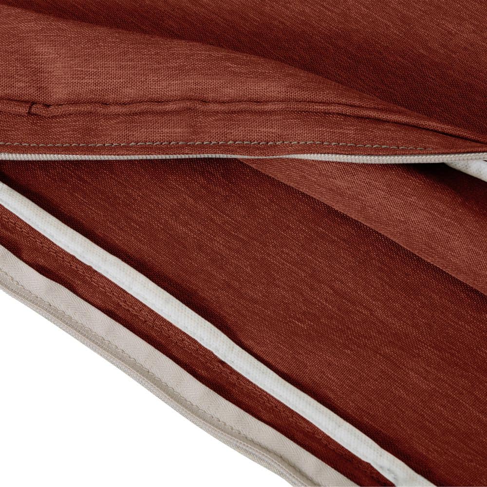Heather Henna Red Water-Resistant Outdoor Bench Cushion