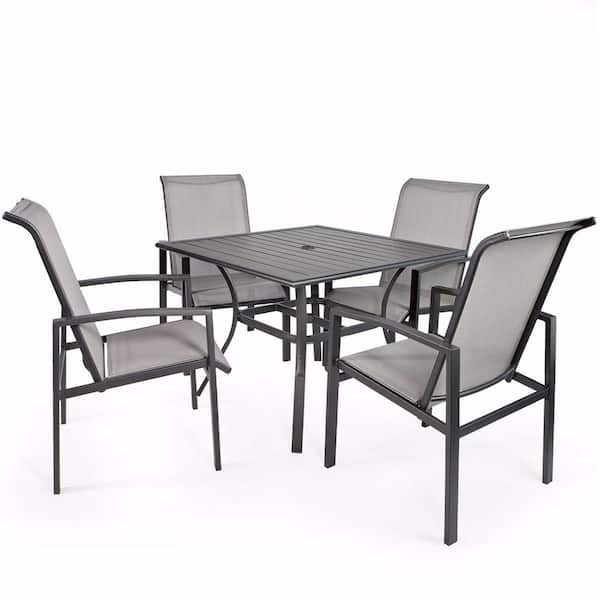 4 Chairs And 1 Table Outdoor Furniture, Patio Table And 4 Chairs