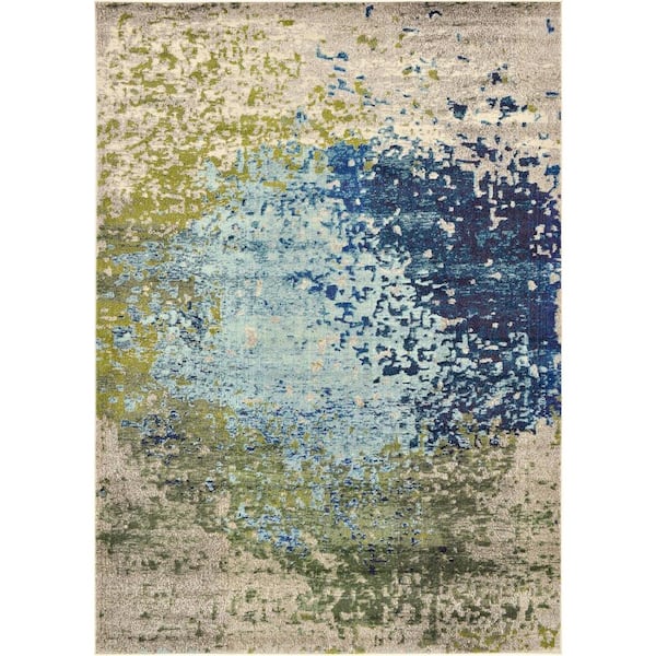 Unique Loom Estrella Vella Blue 7' 0 x 10' 0 Area Rug