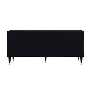 Keao Black 3-Doors Sideboard With Adjustable Shelves