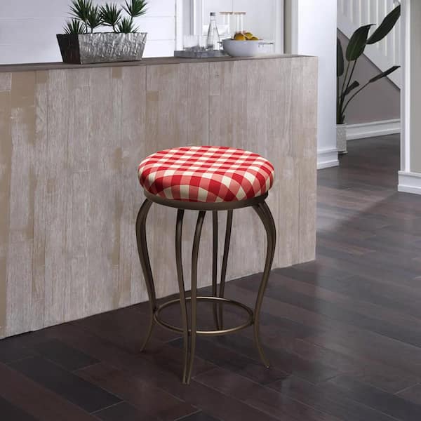 Tatayosi Country Style Metal Bar Chairs, 25.5In Counter Bar Stools