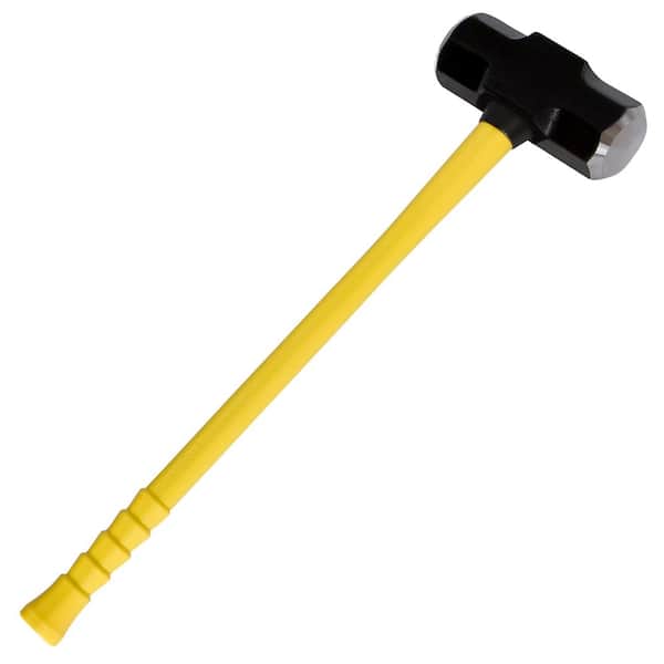 16 lb. Heavy-Duty Steel Sledge Hammer with Non-Slip Super Grip and Durable 32 in. ERGO Power Fiberglass Handle