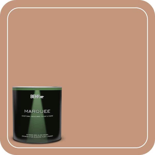 BEHR MARQUEE 1 qt. #ECC-50-3 Brick Path Semi-Gloss Enamel Exterior Paint & Primer