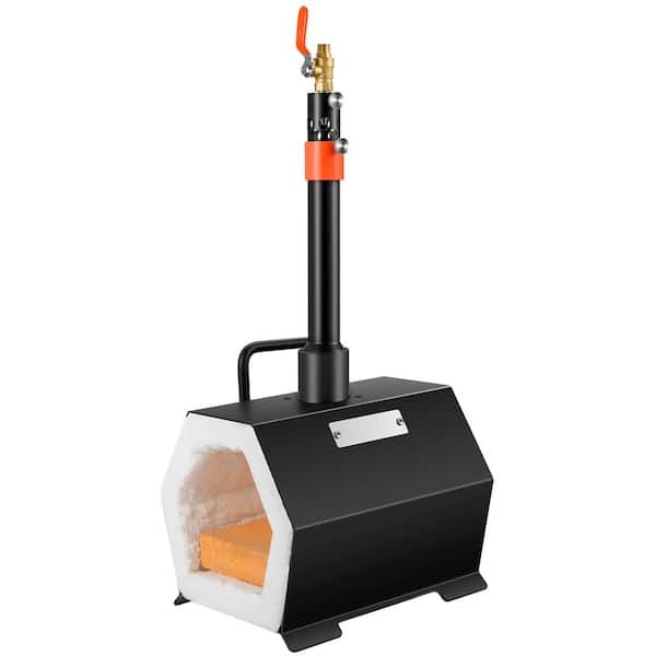 SKYSHALO Propane Forge Portable Single Burner Tool and Knife Making Large Capacity Blacksmith Farrier Forges Furnace Natural Gas