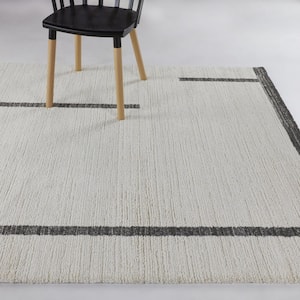 Linus Cream 7 ft. 10 in. x 10 ft. Abstract Area Rug