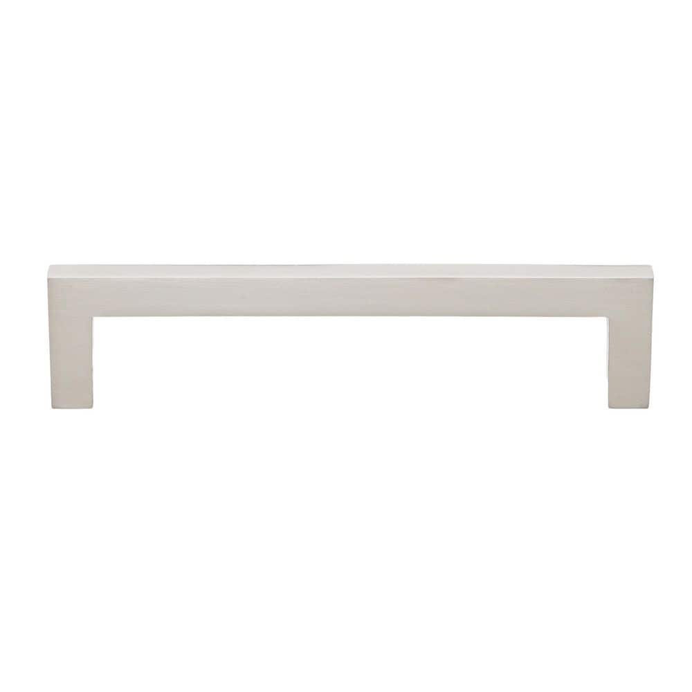 5-Inch Satin Nickel Modern Square Bar Pull with Mounting Hardware