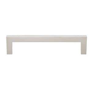 5 in. Center-to-Center Solid Square Slim Satin Nickel Cabinet Bar Pull (10-Pack)