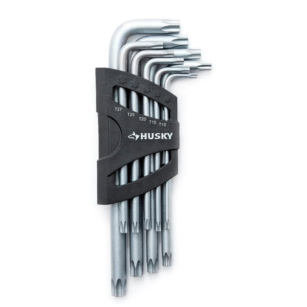 Husky Long Arm Tamperproof Torx Magnetic Key Set (9-Piece