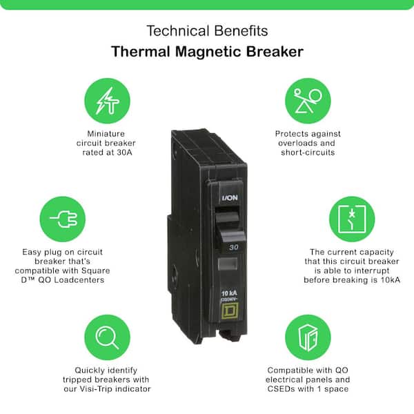 QO 30-Amp Single-Pole Circuit Breaker (QO130CP)