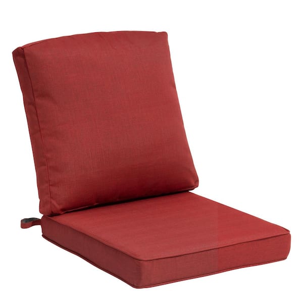 Unbranded 22 in. x 21 in. 1-Piece Deep Seat Outdoor Adirondack Chair Cushion Set in Red