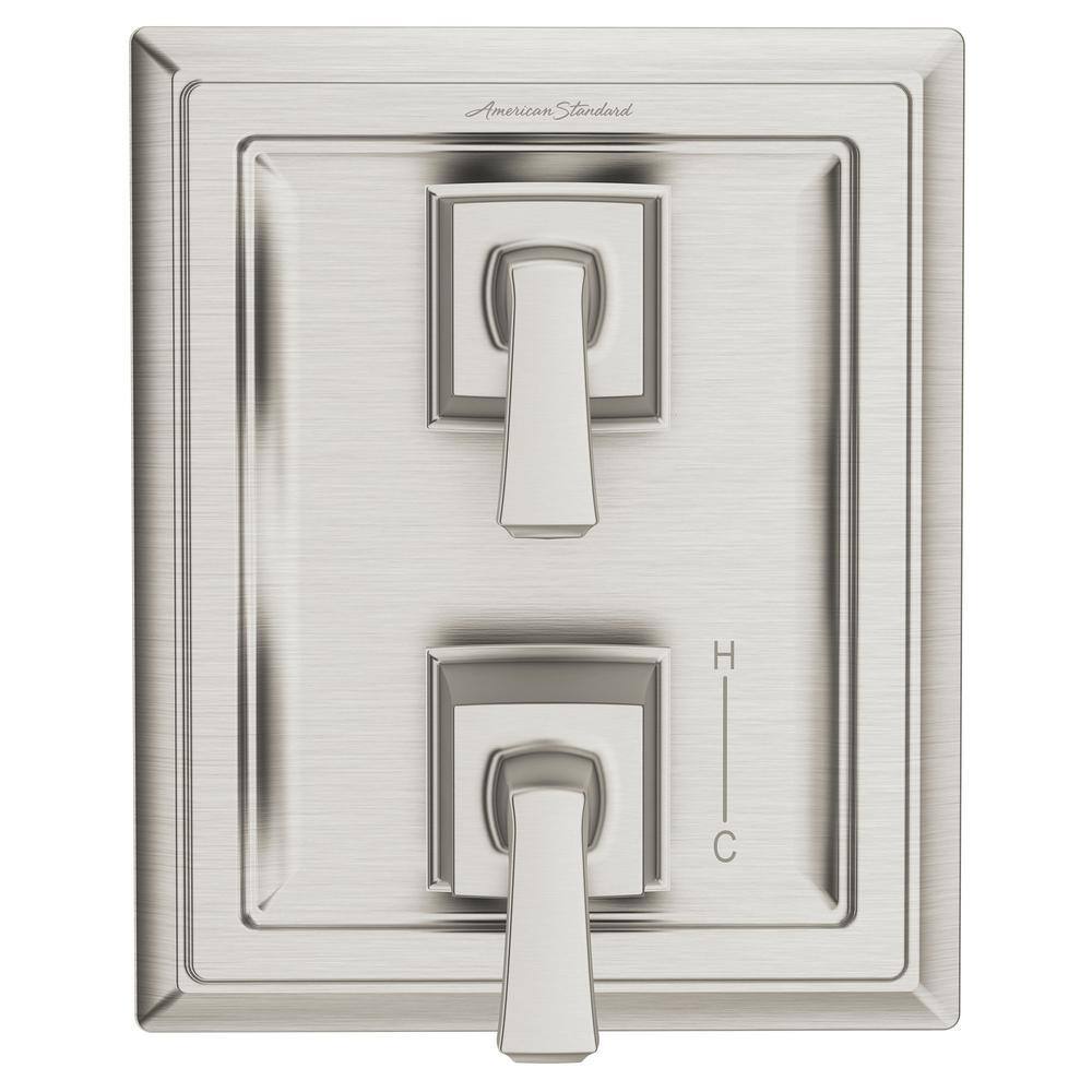 Brushed Nickel 2-Handle Integrated Shower Diverter Trim