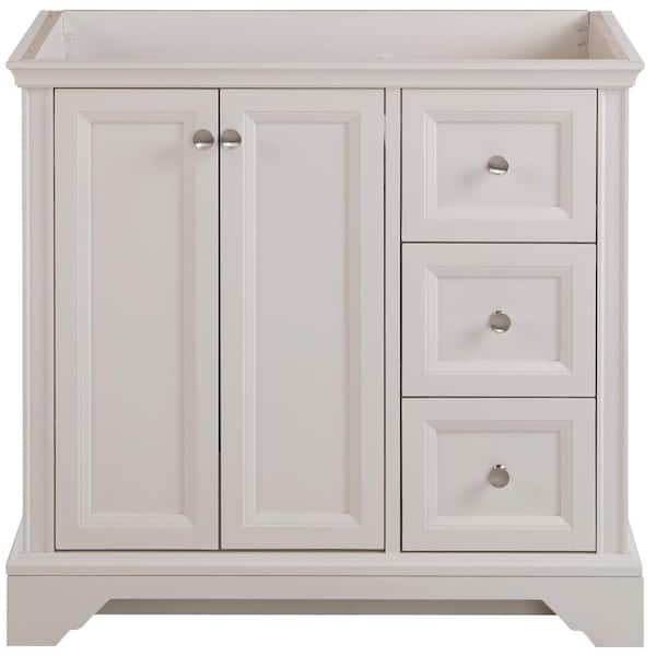 Home Decorators Collection Stratfield 36 In W X 22 D 34 H Bath Vanity Cabinet Only Cream Sf36 Cr The Depot - Home Depot Bathroom Vanity Cabinet Only
