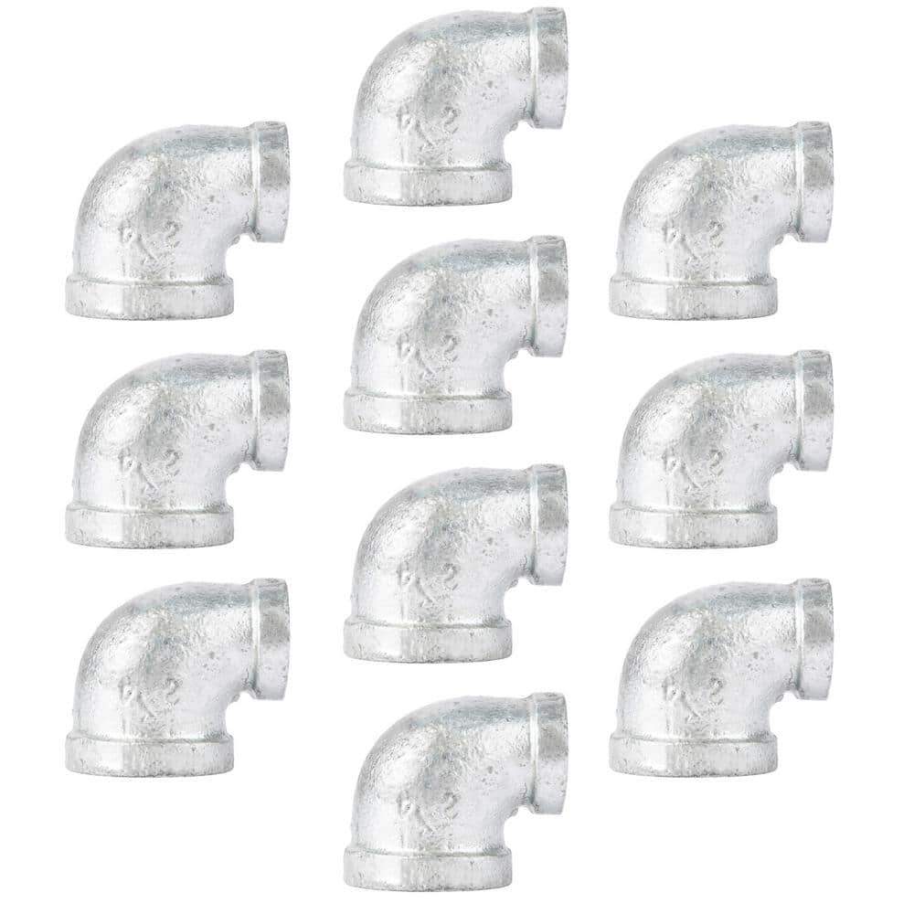 1/2 in. x 1/4 in. Iron Galvanized 90° FPT x FPT Reducing Elbow Fitting (10-Pack) price history on PriceWatchPro