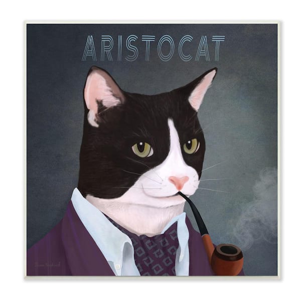 Cat art print - Tuxedo Cat Lady – Berkley Illustration