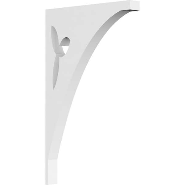 Ekena Millwork 5/8 in. W x 6 in. H x 6 in. D PVC Preston Bracket
