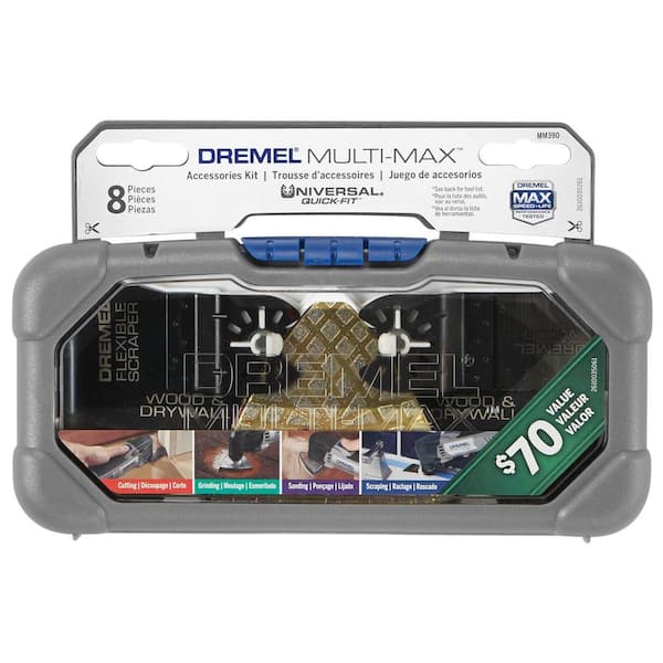 Dremel Multi-Max Oscillating Tool Variety Kit for Cutting, Grinding, Sanding, and Scraping  (8-Piece)