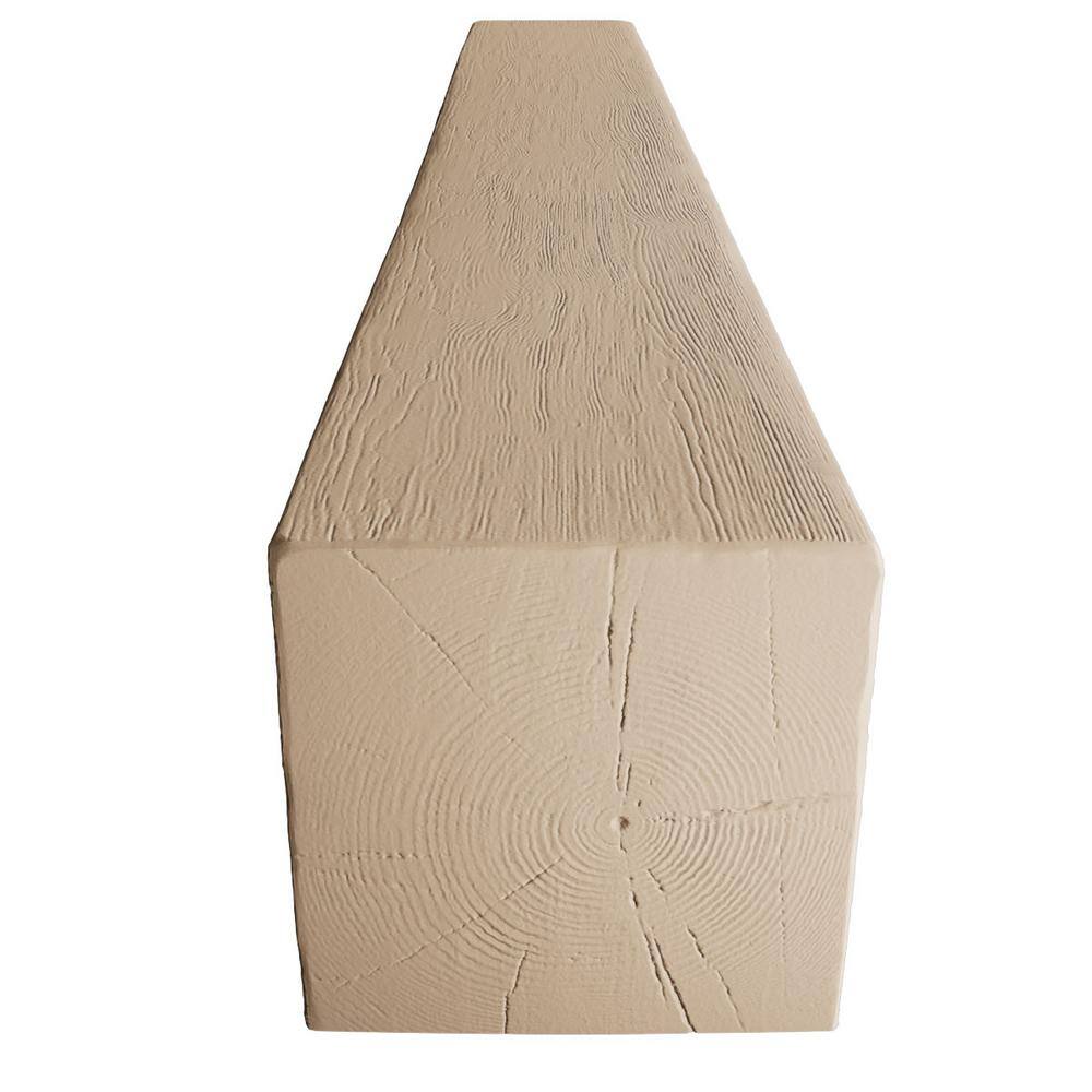10"W x 8"H x 8'L Off-White Faux Wood Ceiling Beam